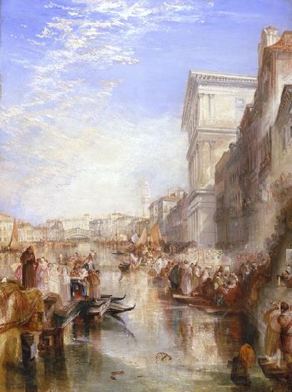 Joseph Mallord William Turner The Grand Canal - Scene - A Street In Venice Norge oil painting art